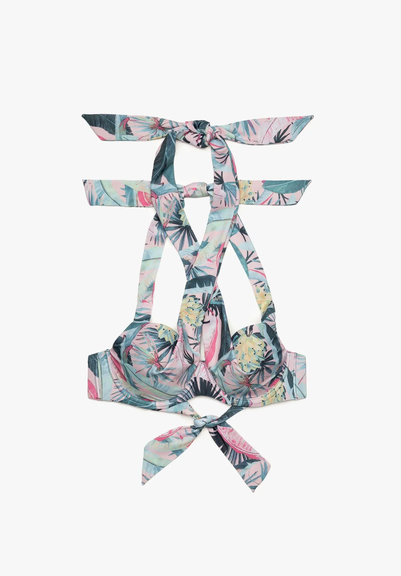 Bikini Top with Cup ABELIA Recycled Print sold by Lovjoi product image thumbnail 2