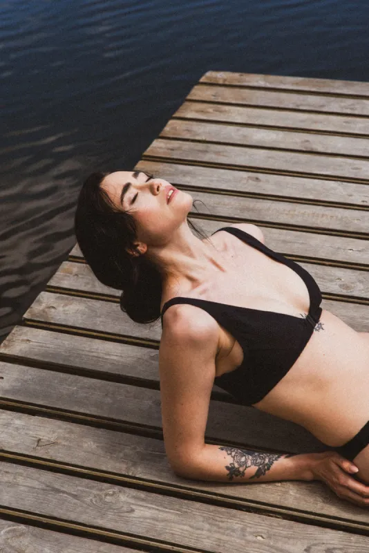 Bikini Top Front Closure LOBELIA Biobased Structure sold by Lovjoi