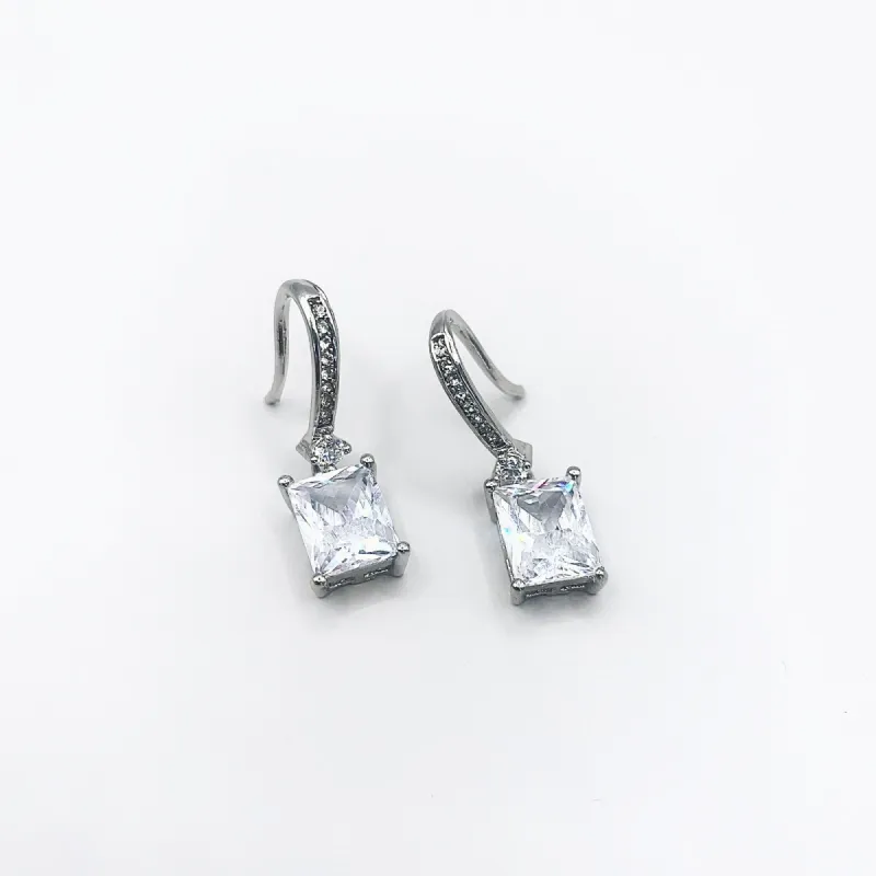 Ella Faceted Jewel Dangle Earrings sold by Luxe Tones