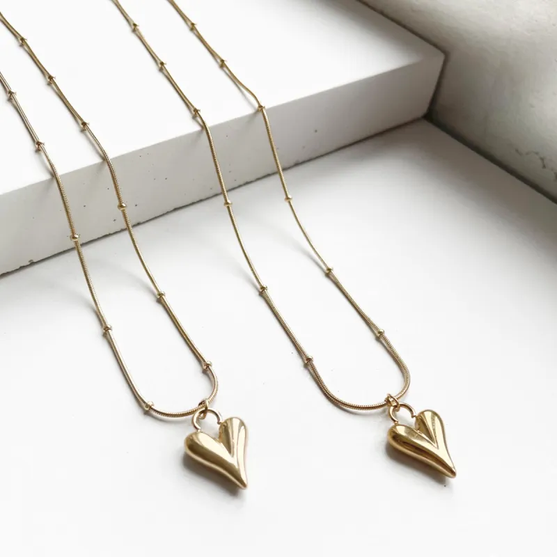 Marlie Gold Stylised Heart Chain sold by Luxe Tones