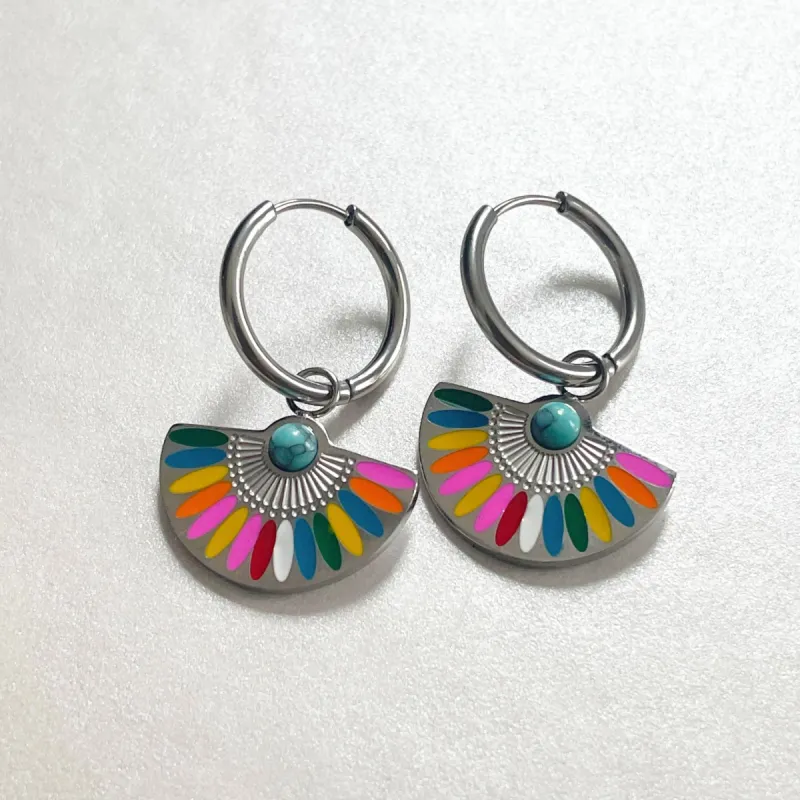 Solara Luxe Silver Tone Earrings sold by Luxe Tones
