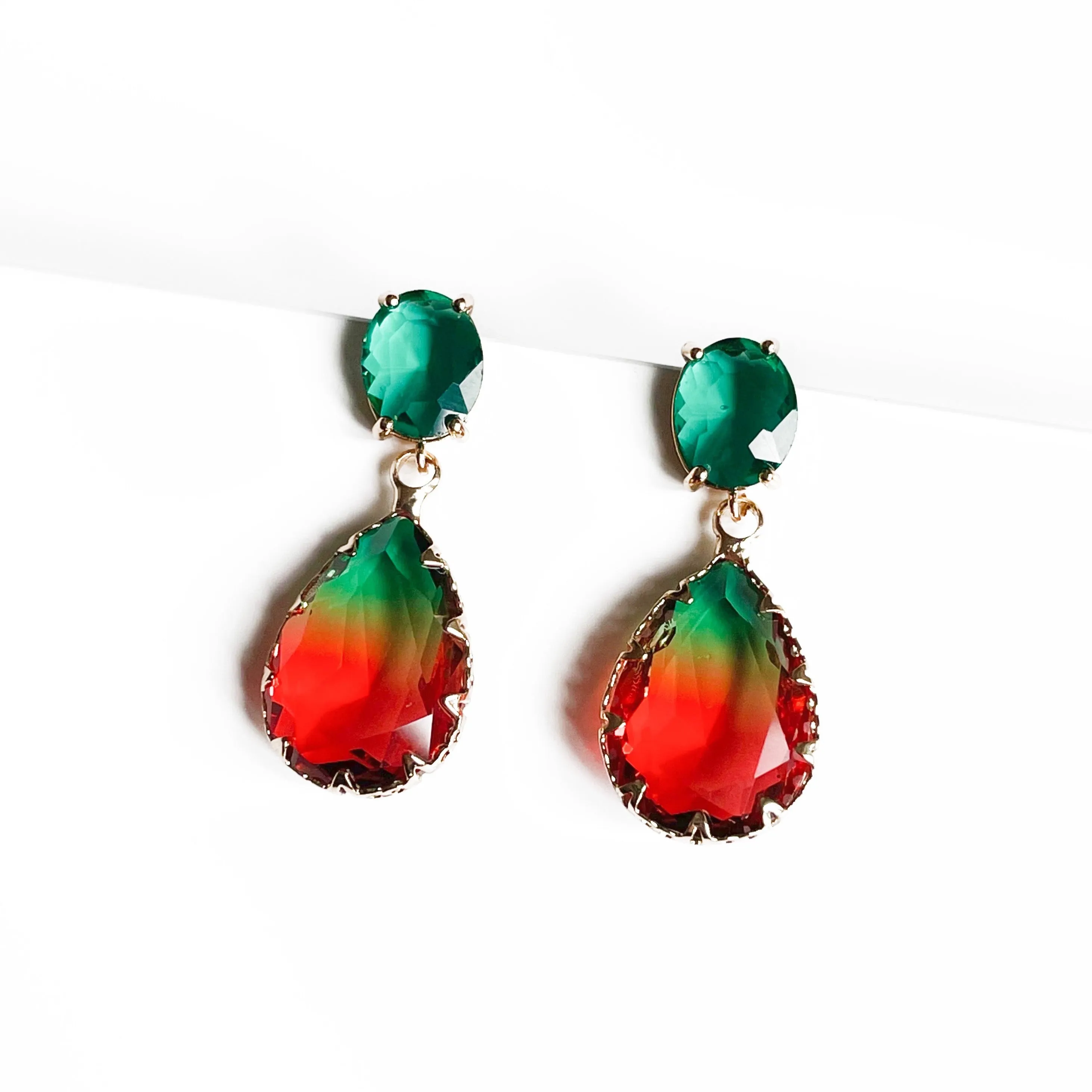 Rissa Ombre Jewel Earrings sold by Luxe Tones product image thumbnail 2