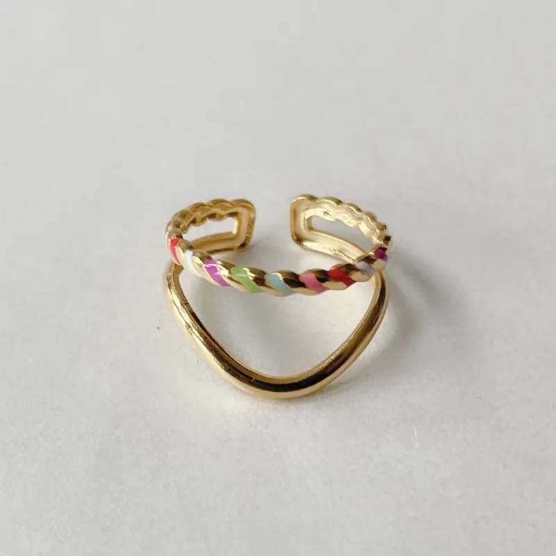 Faith Luxe 18k Gold Plated Ring sold by Luxe Tones