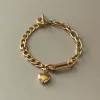 Danni Luxe 18k Gold T Bar Charm Bracelet sold by Luxe Tones