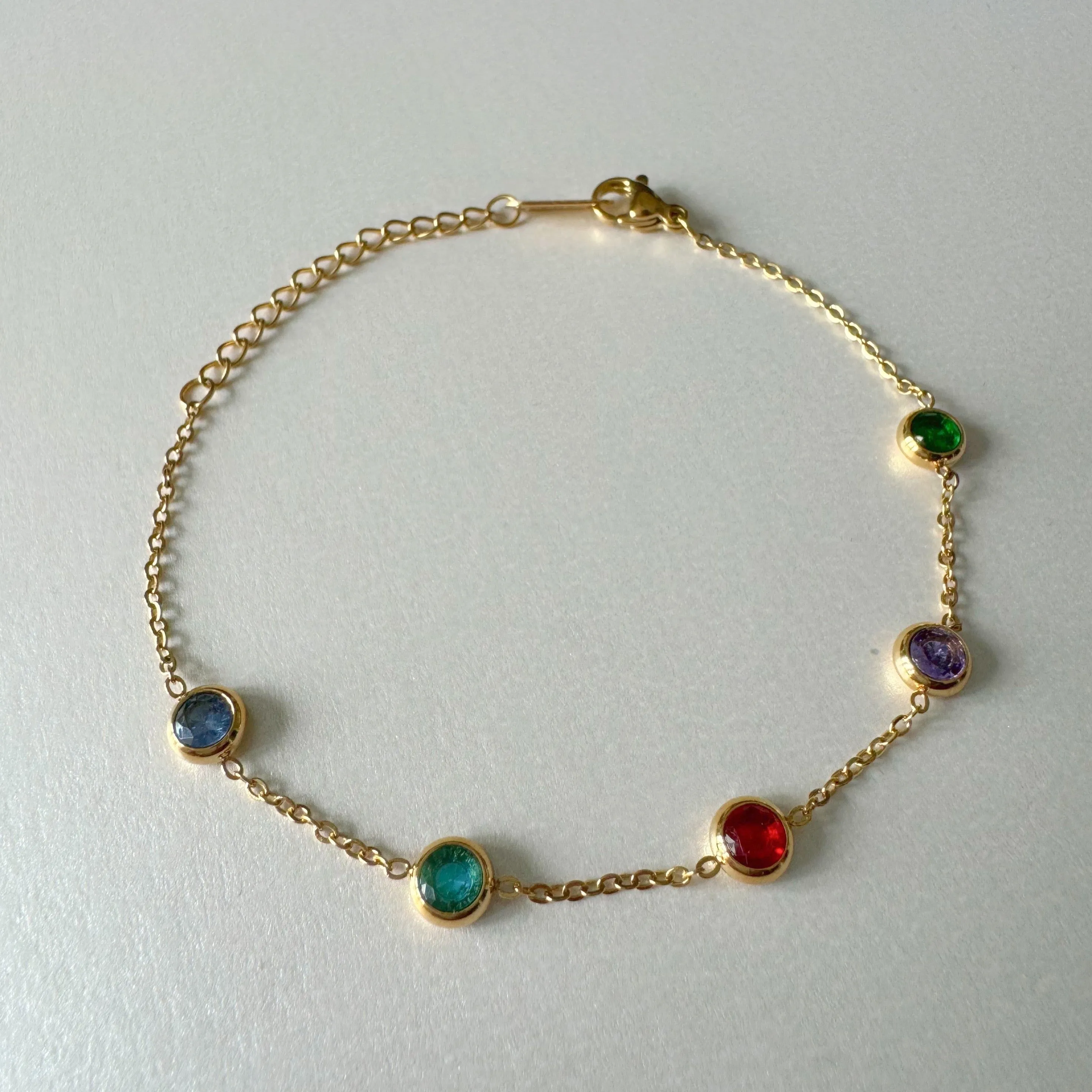 Alex Luxe 18k Gold Plated Jewelled Bracelet sold by Luxe Tones