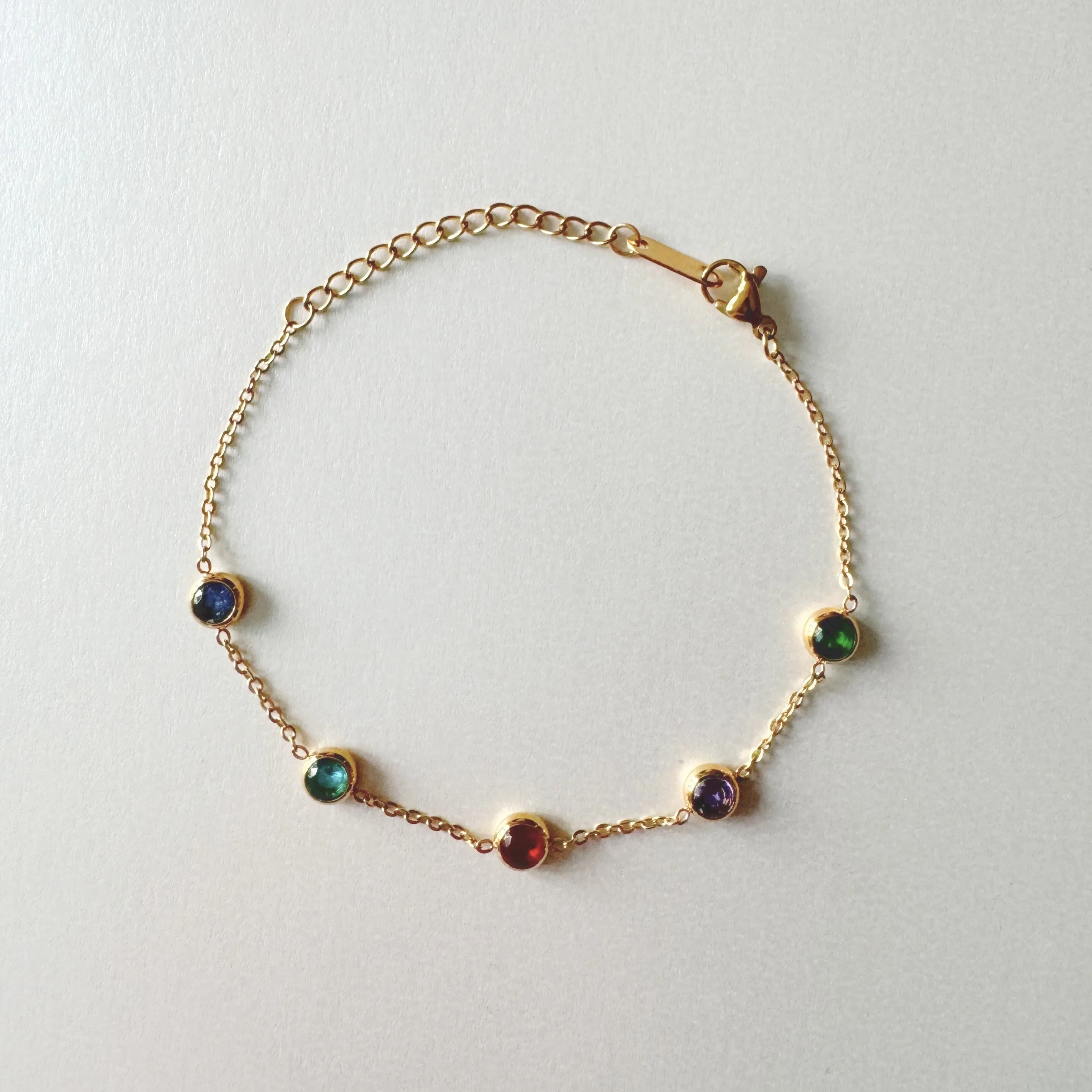 Alex Luxe 18k Gold Plated Jewelled Bracelet sold by Luxe Tones product image thumbnail 2