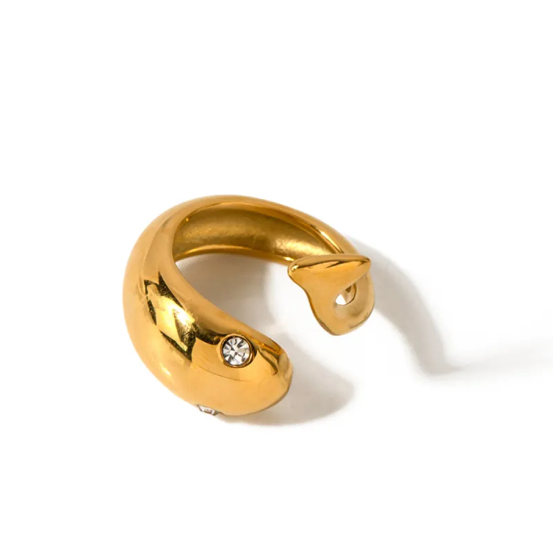 Kelia 18k Gold Plated Wrap Ring sold by Luxe Tones