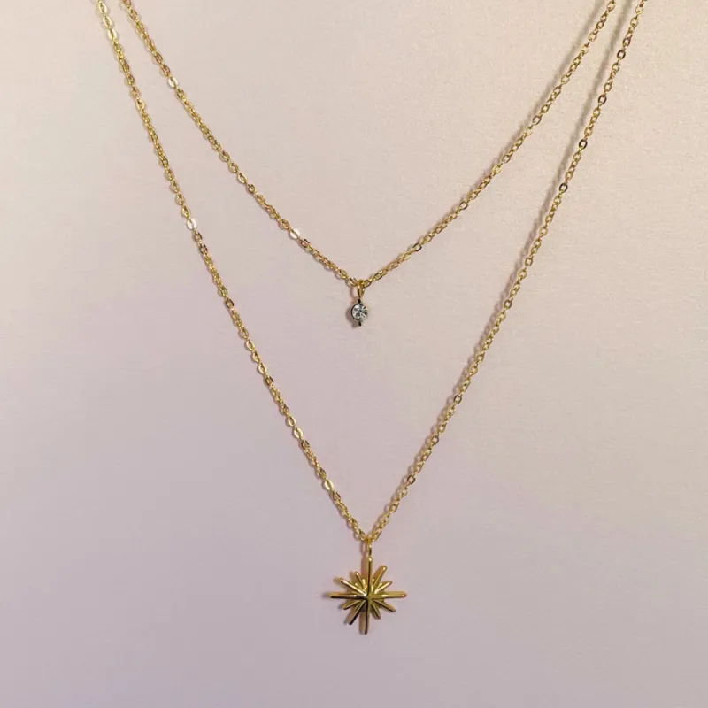 Angelique Luxe 18k Gold Plated Necklace sold by Luxe Tones