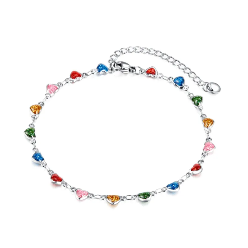 Talia Luxe Multi Coloured  Anklet sold by Luxe Tones