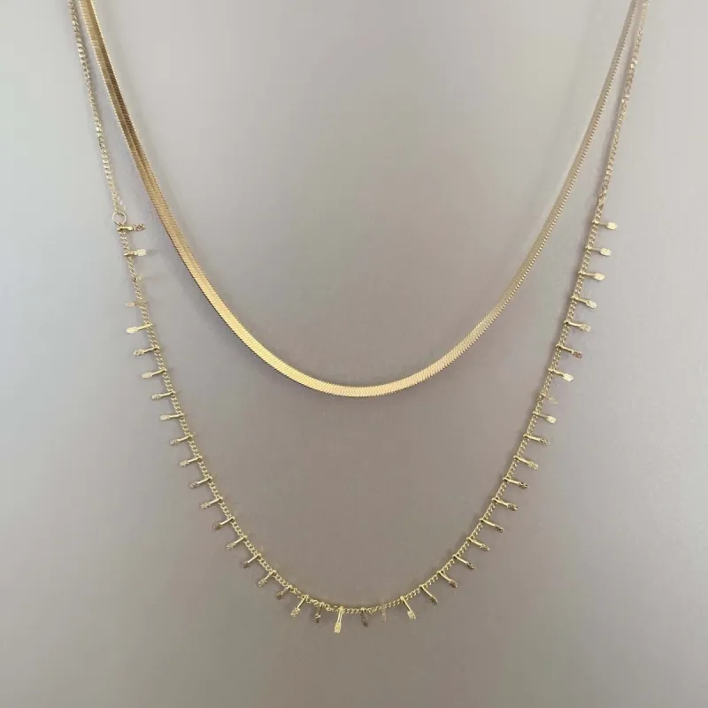 Elisaria Luxe 18k Gold Plated Layered Necklace sold by Luxe Tones