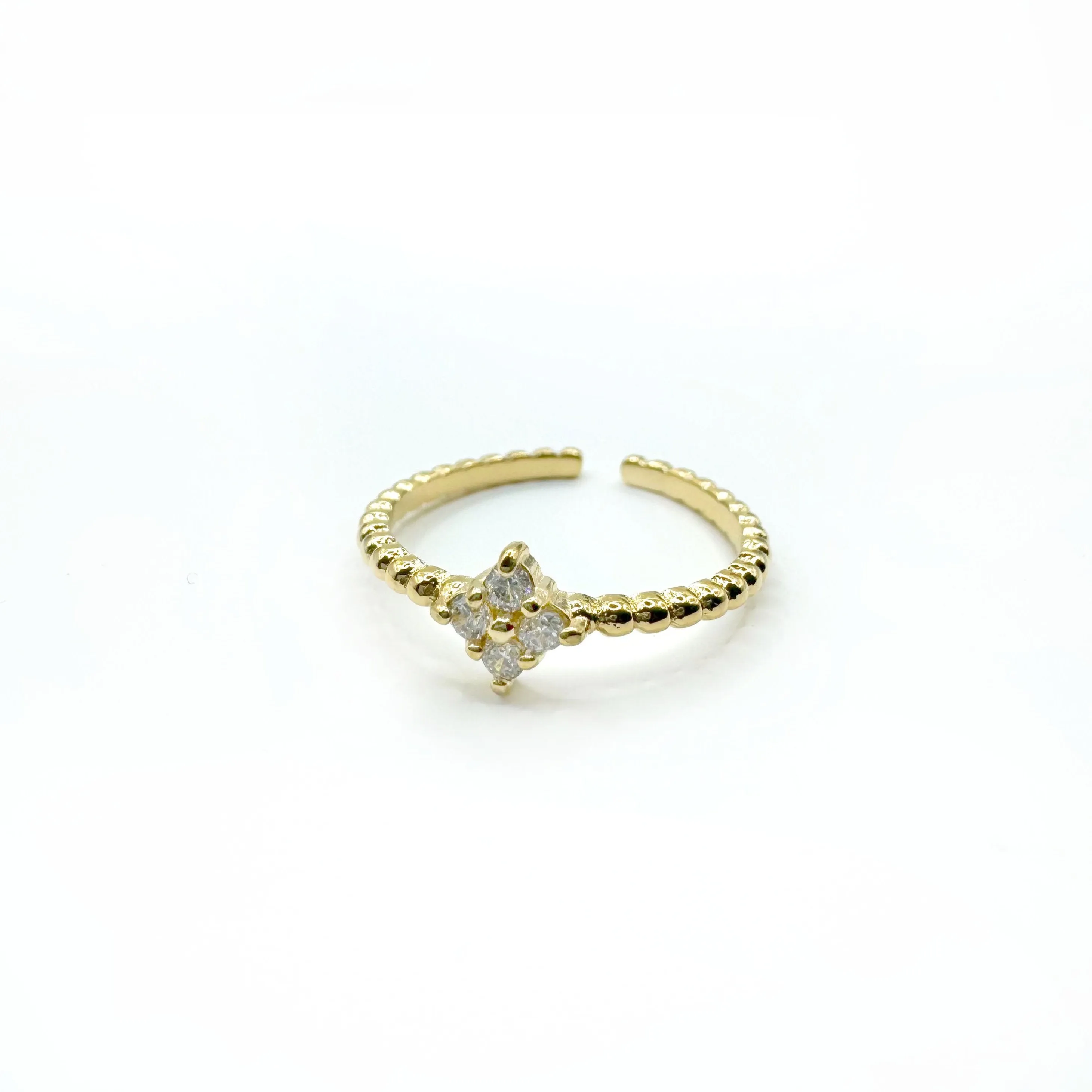 Hope Luxe 18k Gold Plated Adjustable Ring sold by Luxe Tones