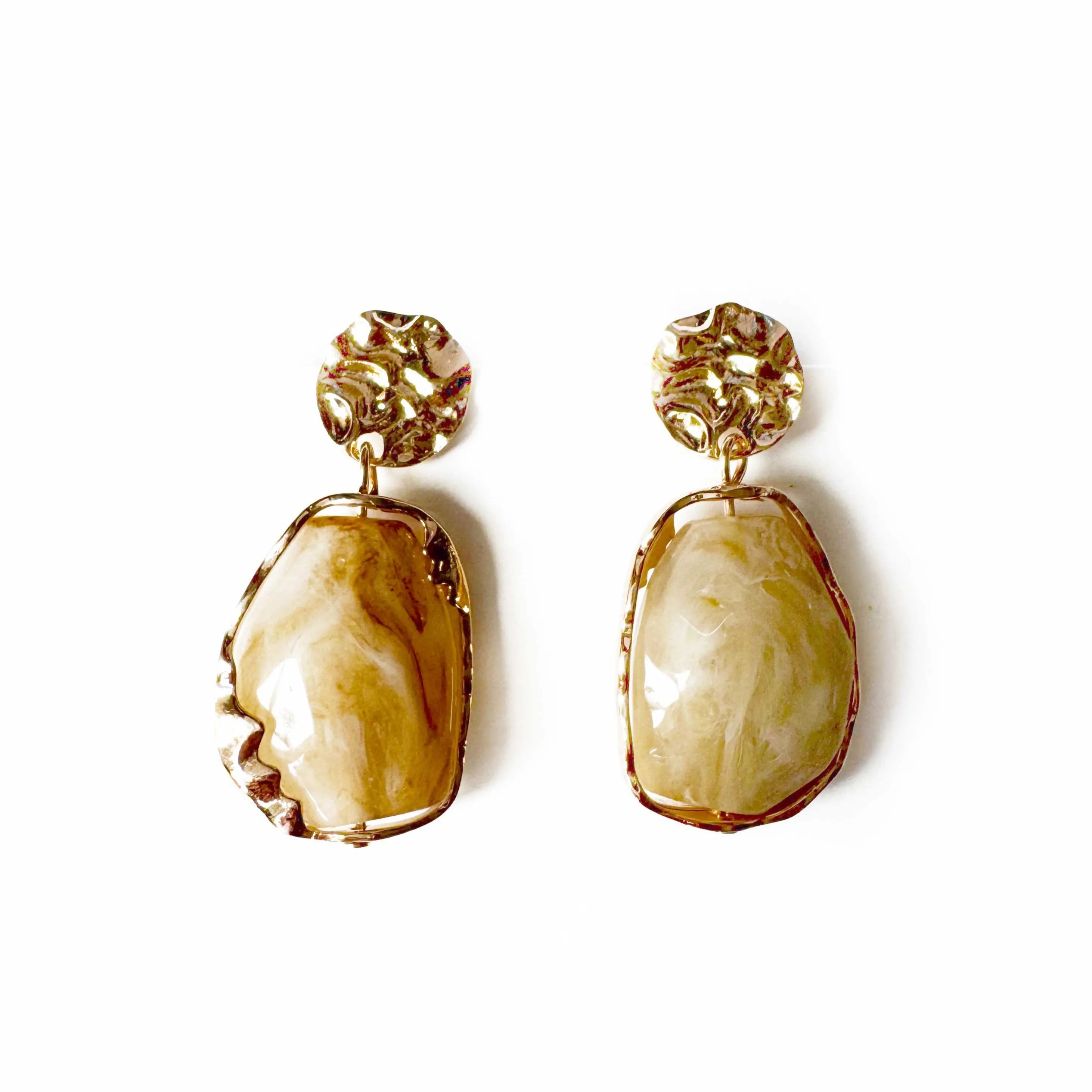 Eva Statement Stone Drop Earrings sold by Luxe Tones