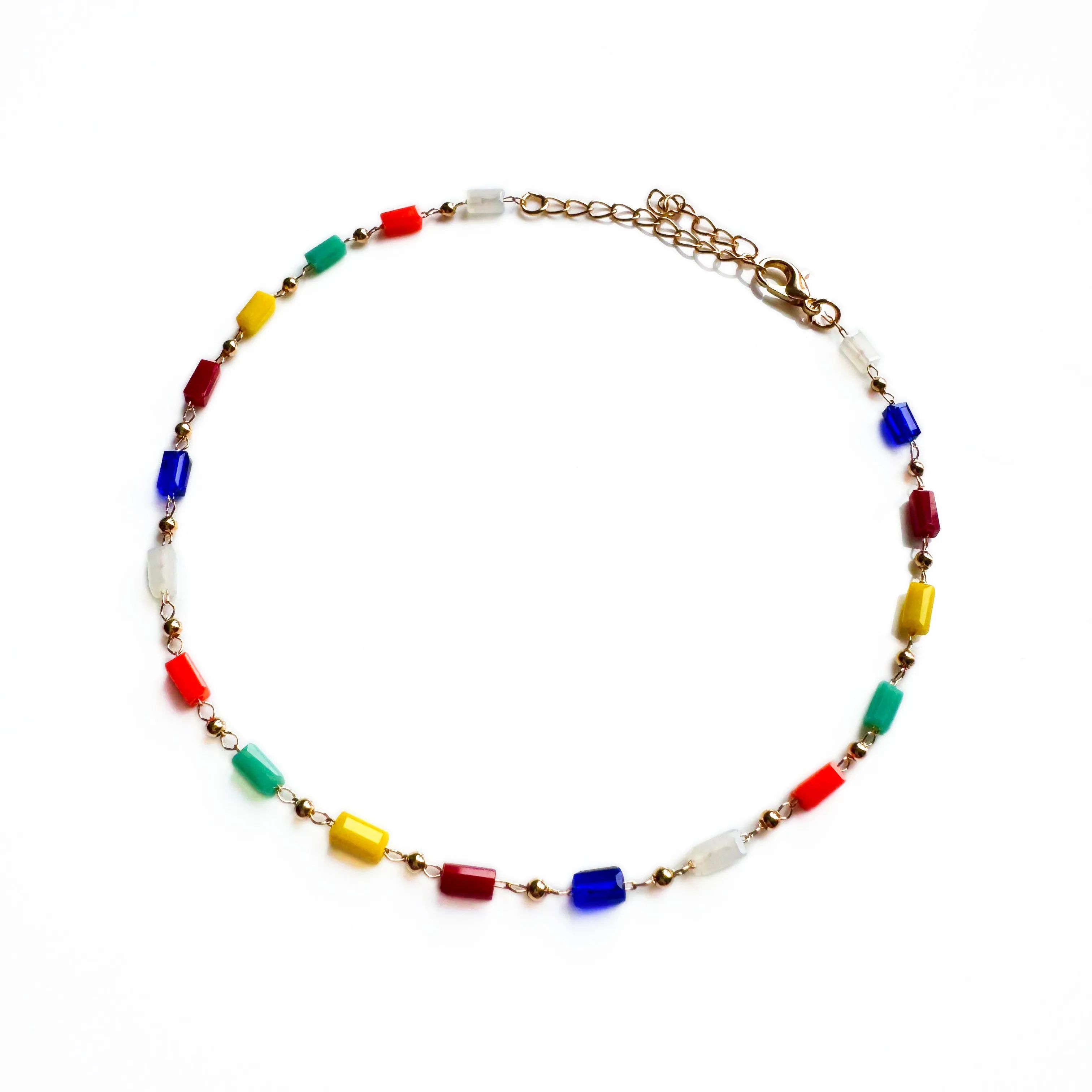 Maggie Rainbow Beaded Dainty Anklet sold by Luxe Tones product image thumbnail 2