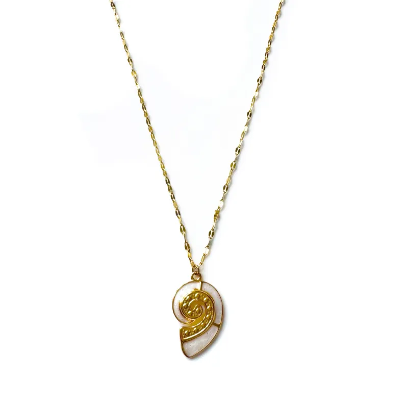 Pacifica Shell Pendant Necklace sold by Luxe Tones