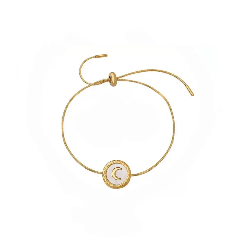 Aetheria Luxe 18k Gold Plated Crescent Moon Bracelet sold by Luxe Tones