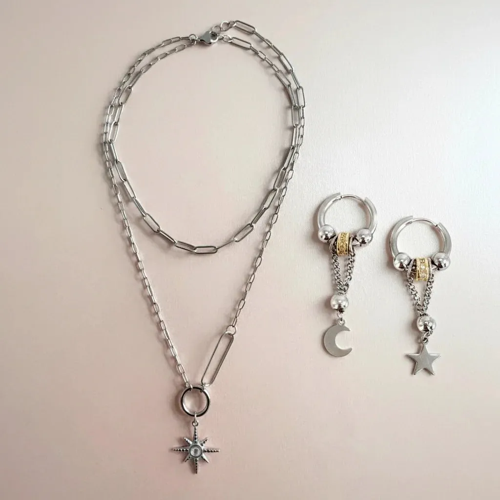 The Sahara Necklace and Hecate Earring Set sold by Luxe Tones product image thumbnail 2