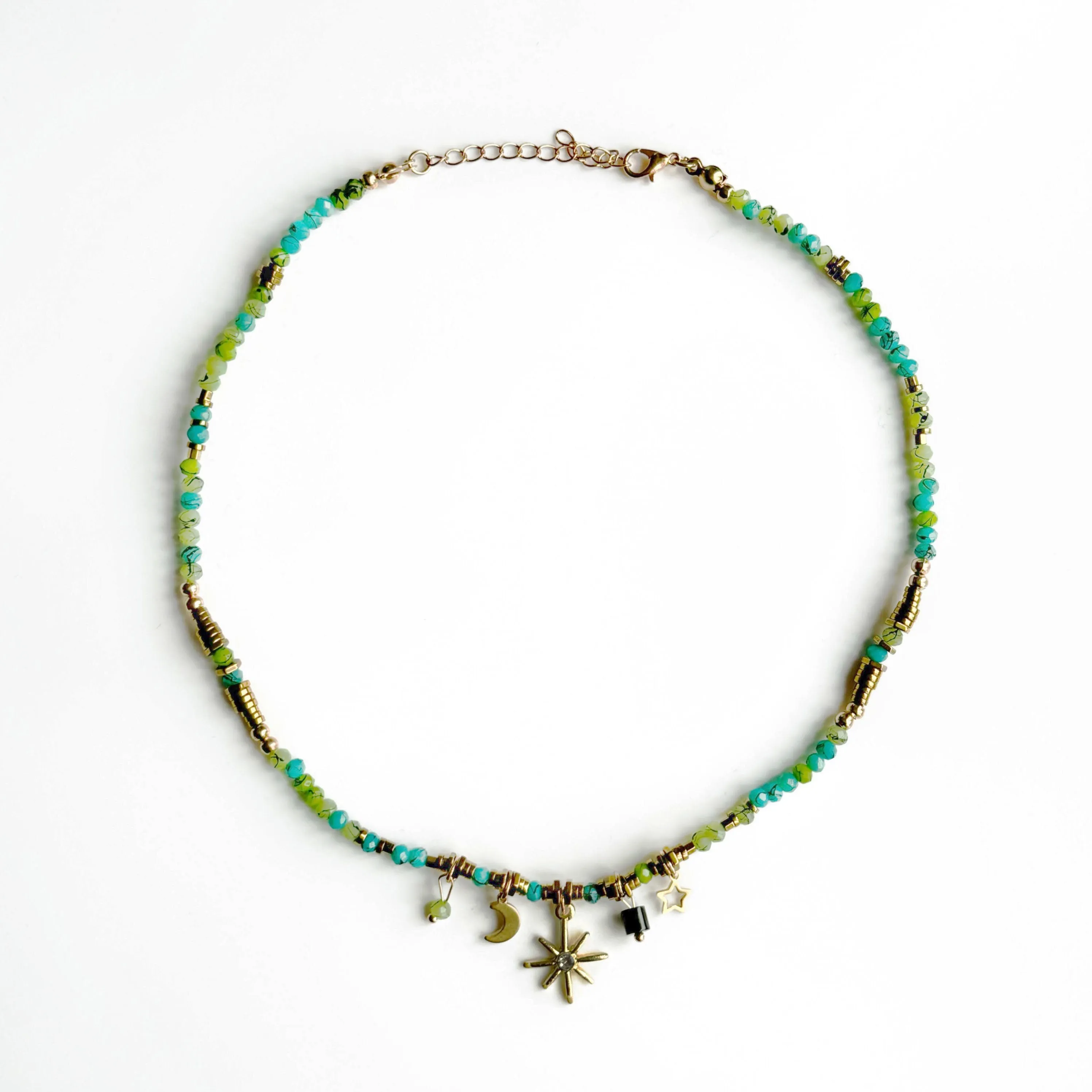 Boho Beaded Jewelry Bundle with Bracelet, Earrings & Necklace sold by Luxe Tones product image thumbnail 5