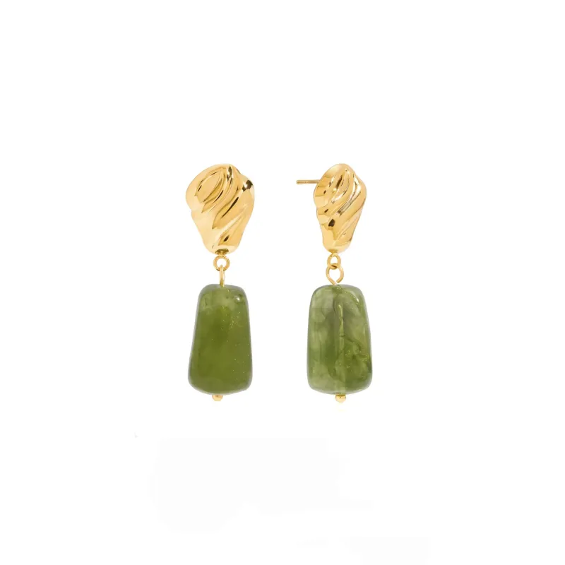 Margot Luxe 18k Gold Plated Drop Earrings made by Luxe Tones
