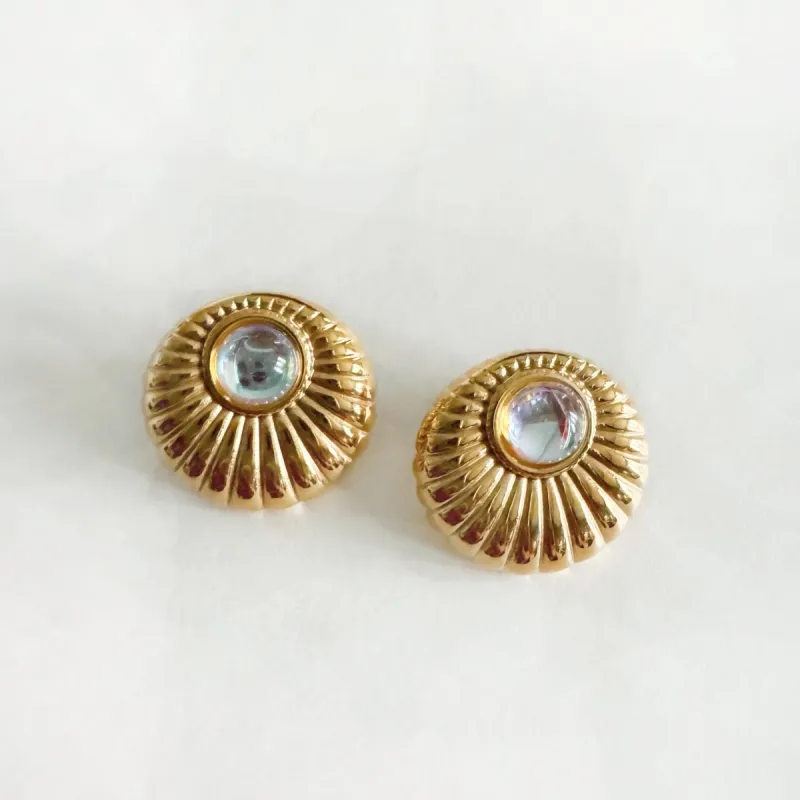 Vetra Luxe 18k Gold Plated Statement Earrings sold by Luxe Tones