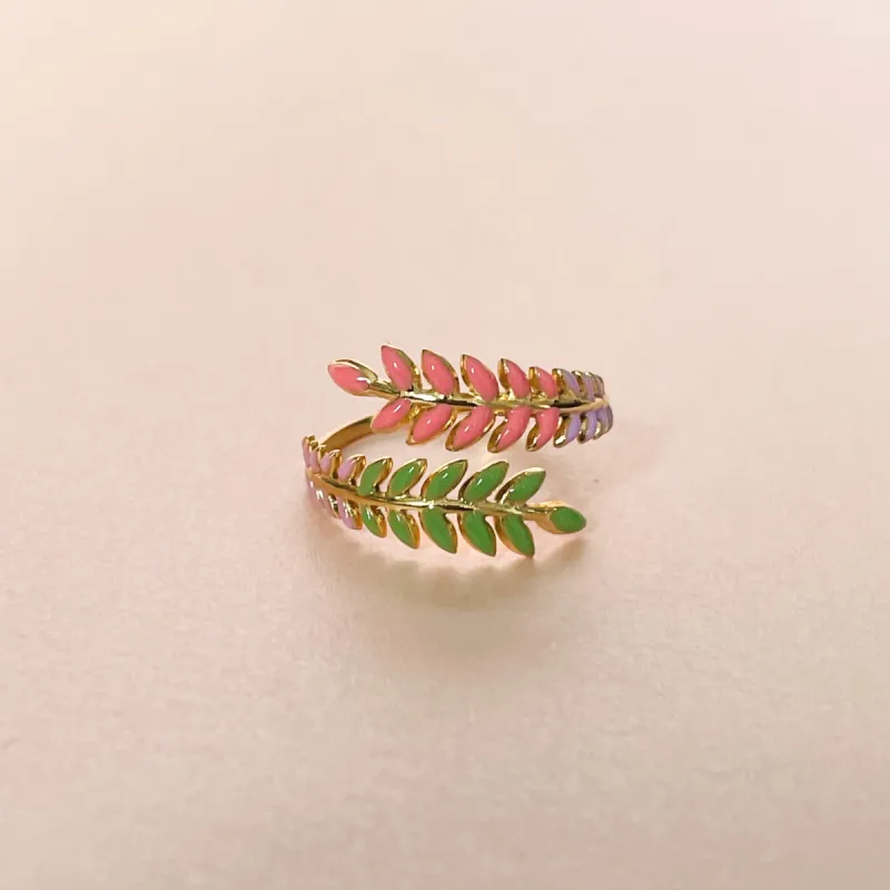 Angel Luxe 18k Gold Plated Wreath Ring sold by Luxe Tones