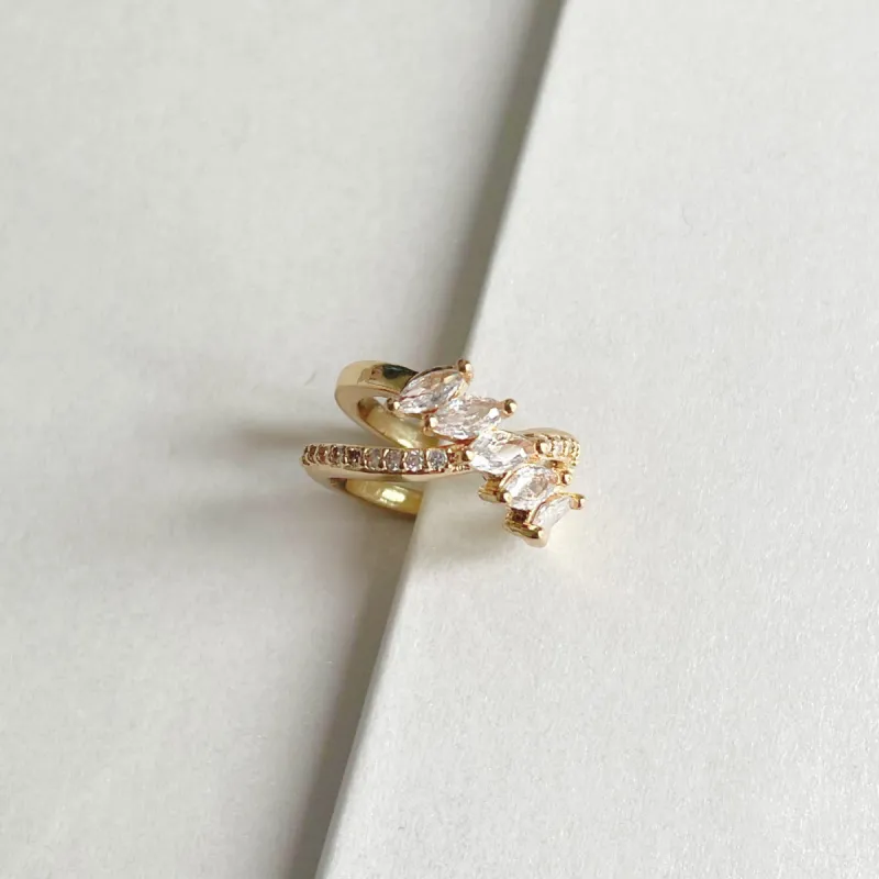 Erra Jewelled Gold Tone Ear Cuff sold by Luxe Tones