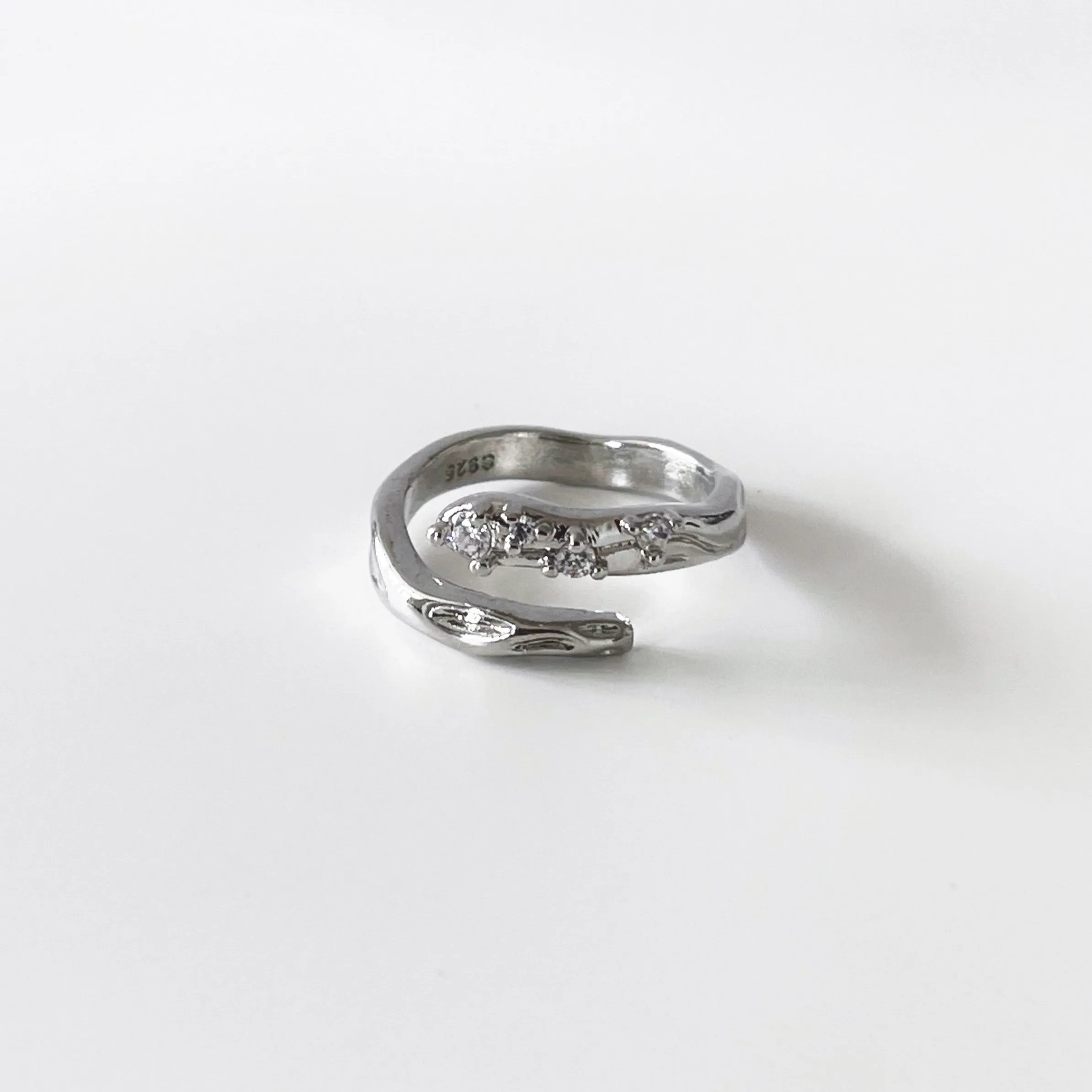 Selma Silver Tone Wrap Ring sold by Luxe Tones product image thumbnail 3