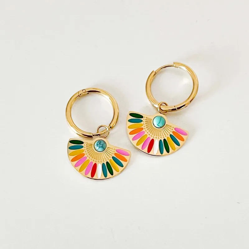 Solara Luxe 18k Gold Plated Earrings sold by Luxe Tones