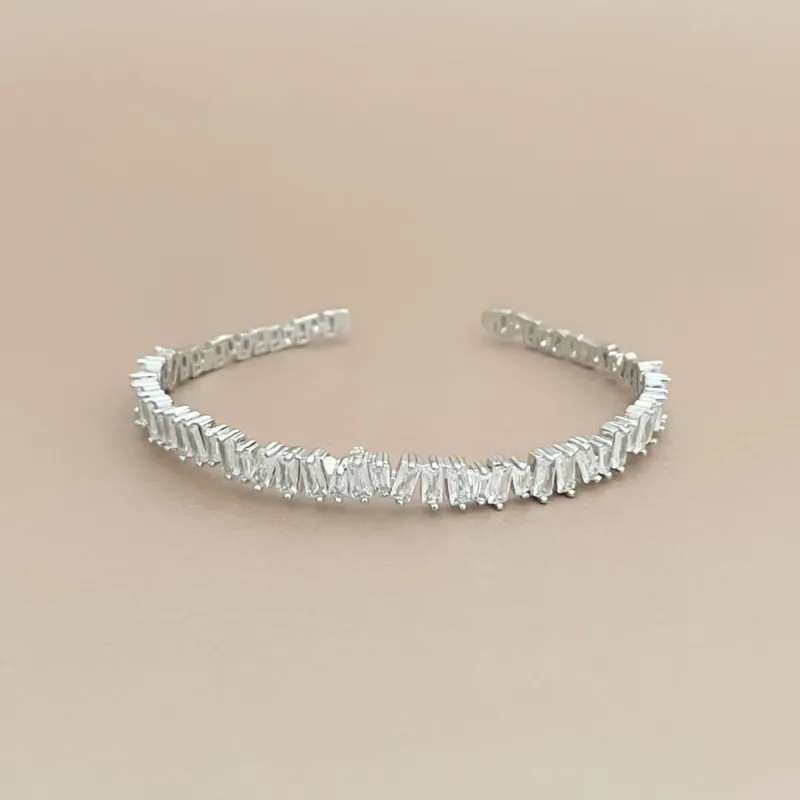Chloe Silver Diamante Bracelet sold by Luxe Tones