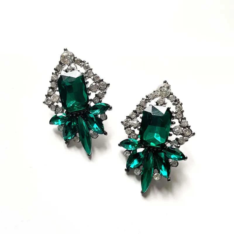 Bellatrix Rhinestone Cluster Earrings sold by Luxe Tones