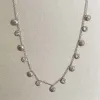 Hanaali  Silver Tone Shell Necklace sold by Luxe Tones