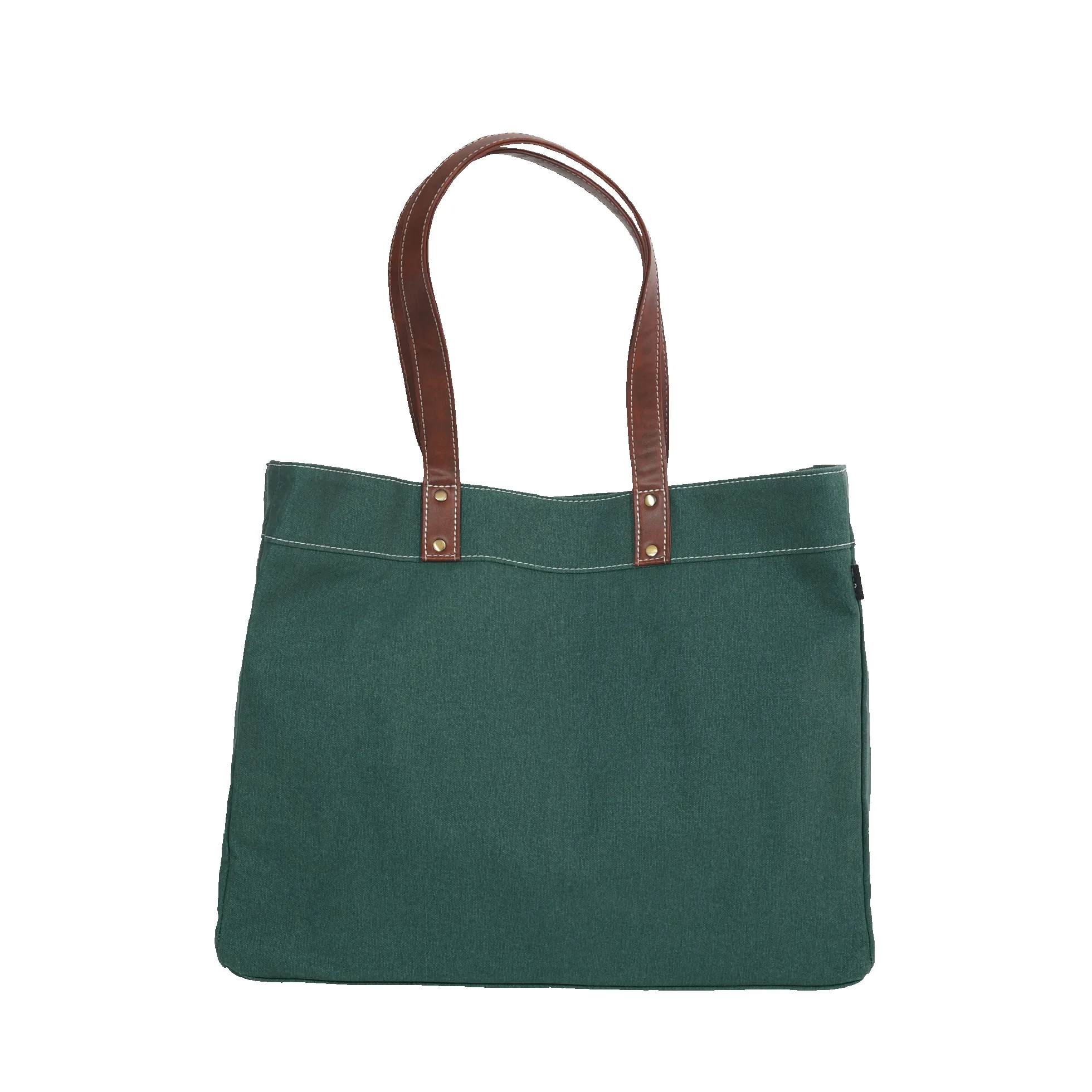 Carryall Tote - Waxed Hunter Green sold by MAIKA