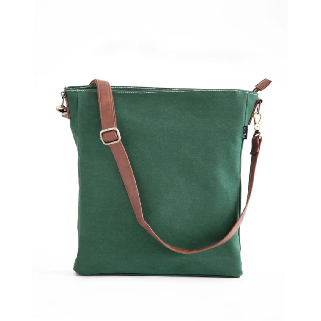City Sling - Waxed Hunter Green sold by MAIKA