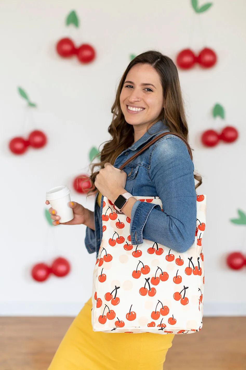 Market Tote - Cherries sold by MAIKA product image thumbnail 2
