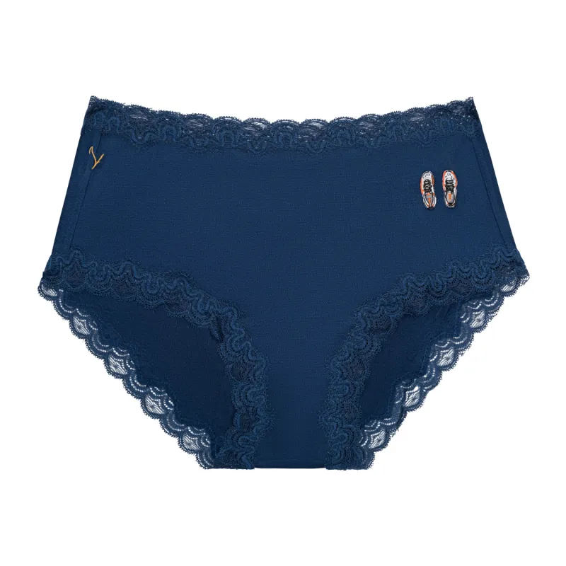 Soft Silk 'Running In New Shoes' Brief made by Uwila Warrior