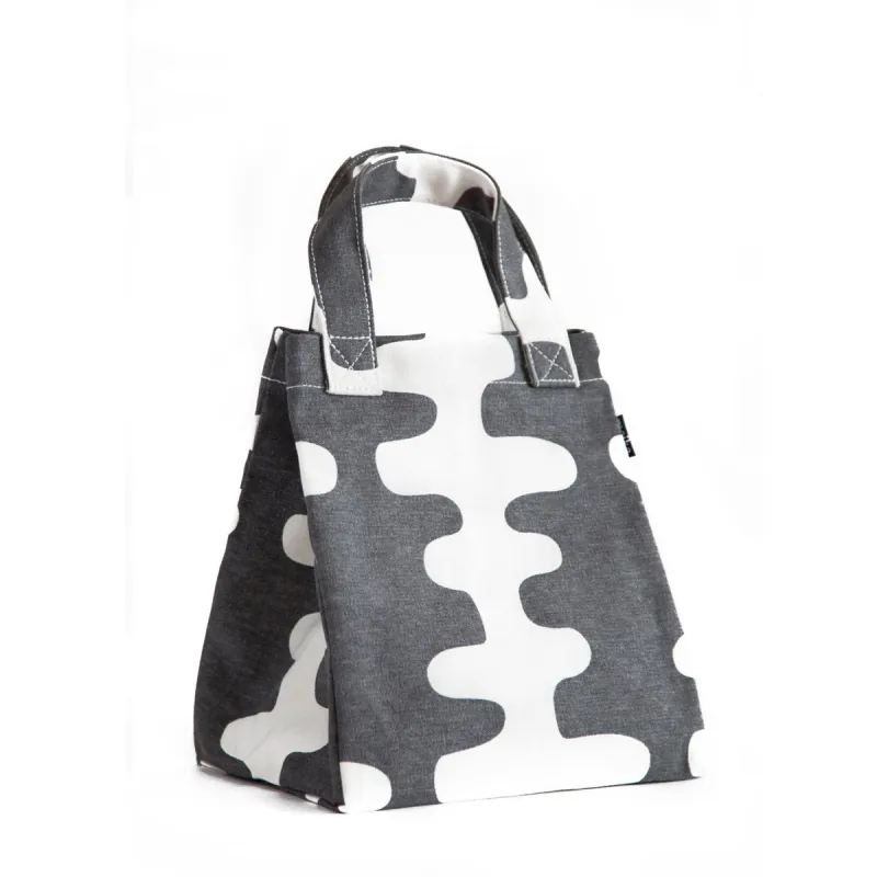 Lunch + Pie Tote - Echo Charcoal sold by MAIKA