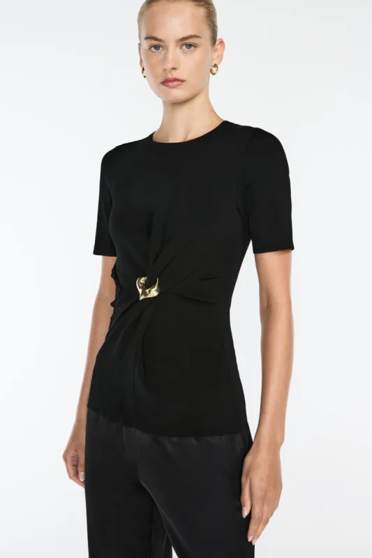 Dramatic Twist Knit Top sold by Manning Cartel