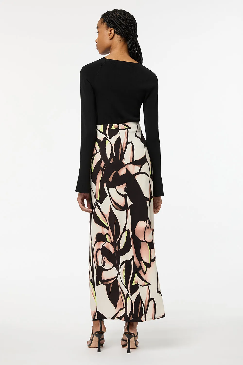 Abstract Gardenia Midi Skirt sold by Manning Cartel product image thumbnail 4