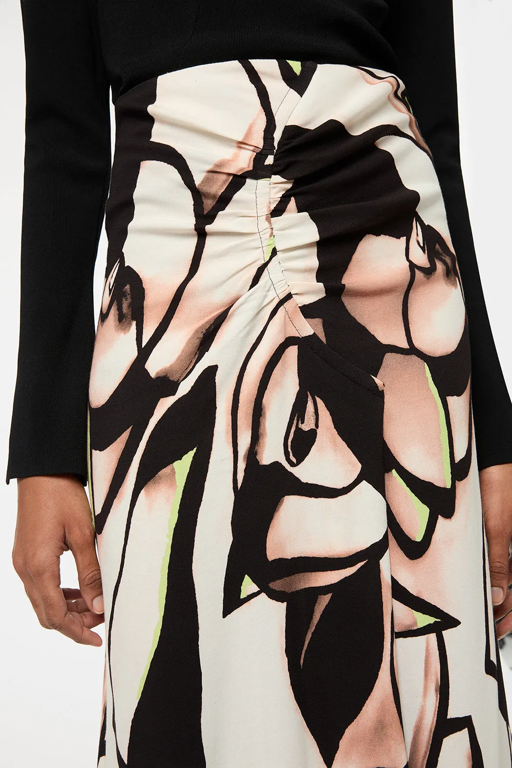 Abstract Gardenia Midi Skirt sold by Manning Cartel product image thumbnail 3