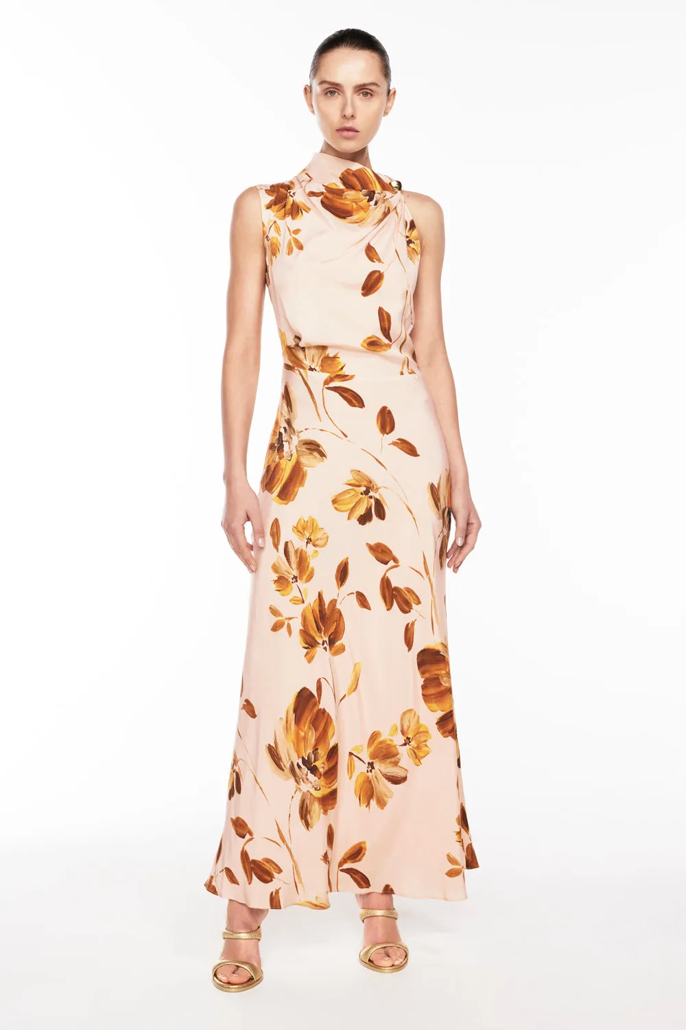 Marigold Floral Dress sold by Manning Cartel