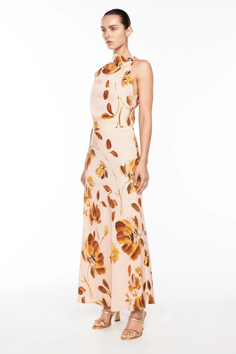 Marigold Floral Dress sold by Manning Cartel product image thumbnail 2