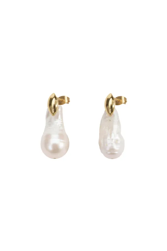 Irregular Freshwater Pearl Earrings sold by Manning Cartel