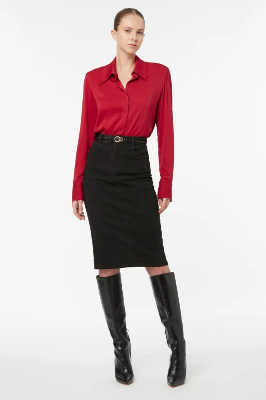 Cult Classics Denim Pencil Skirt sold by Manning Cartel