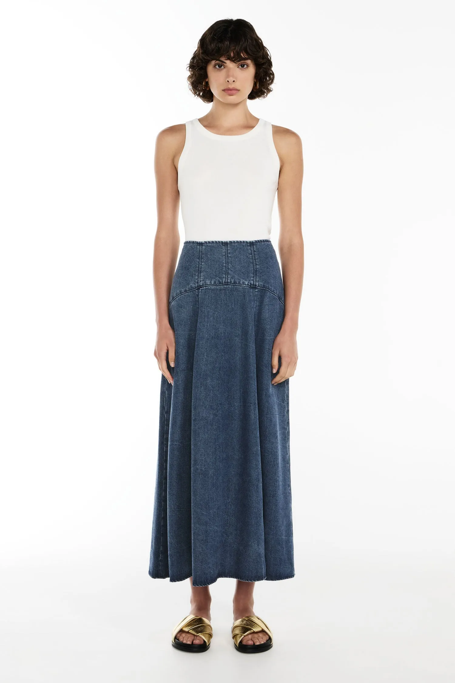 La Mood Midi Skirt sold by Manning Cartel