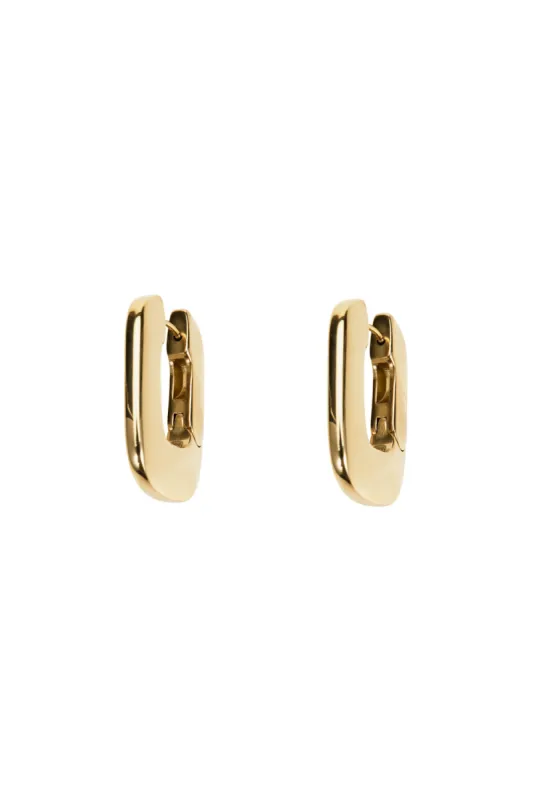 Large Rectangular Hoop Earrings sold by Manning Cartel
