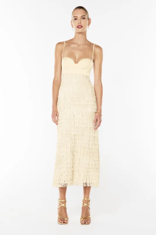 High Touch Fringe Slip Dress sold by Manning Cartel