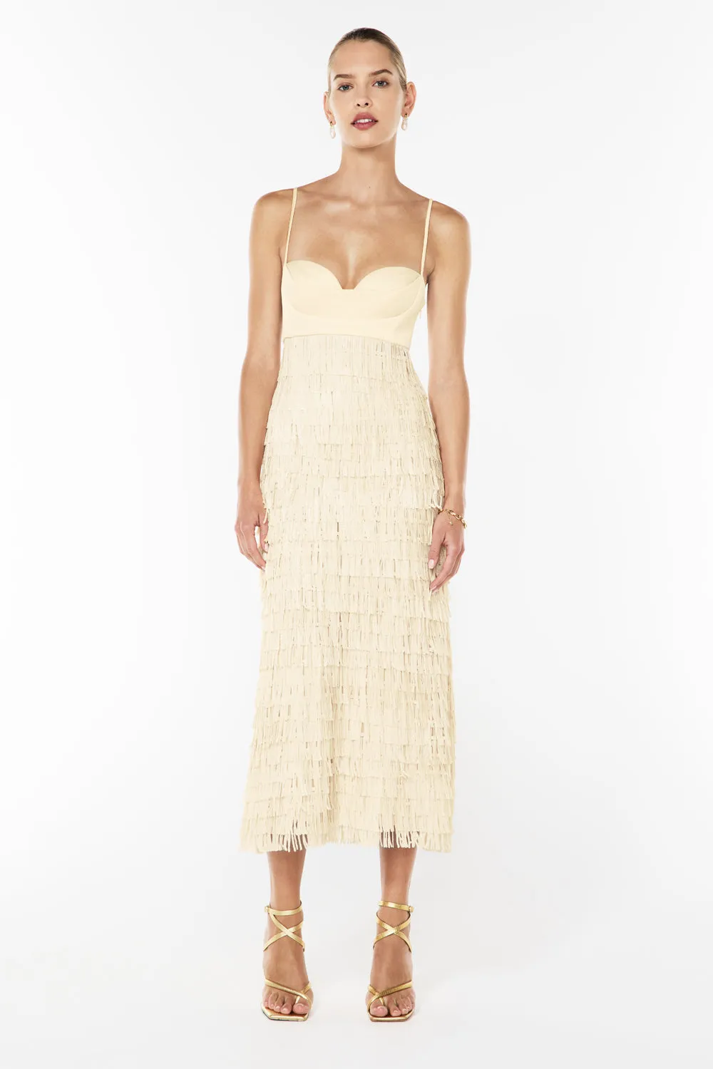 High Touch Fringe Slip Dress sold by Manning Cartel