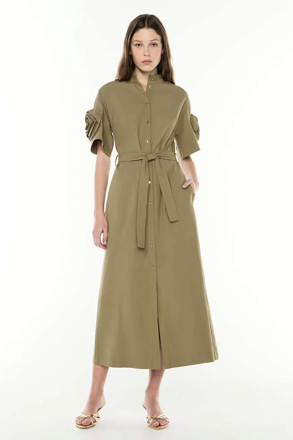 Cactus Flower Shirt Dress sold by Manning Cartel