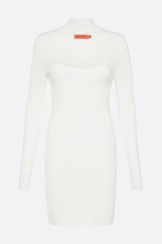 Virtual Dimension Knit Mini Dress sold by Manning Cartel