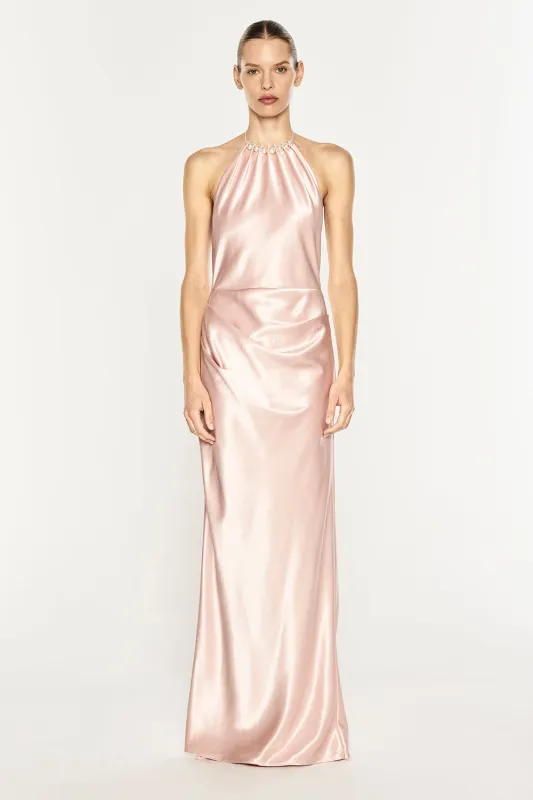 High Gloss Backless Racer Gown made by Manning Cartel