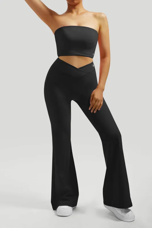 Tube Top Flared Pants Set sold by MOOSLOVER